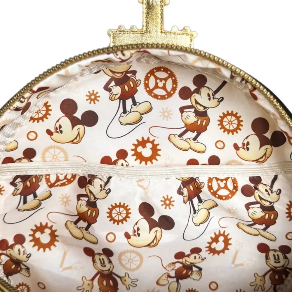 Steampunk Mickey Navy and Gold Mini Backpack Exclusive Loungefly